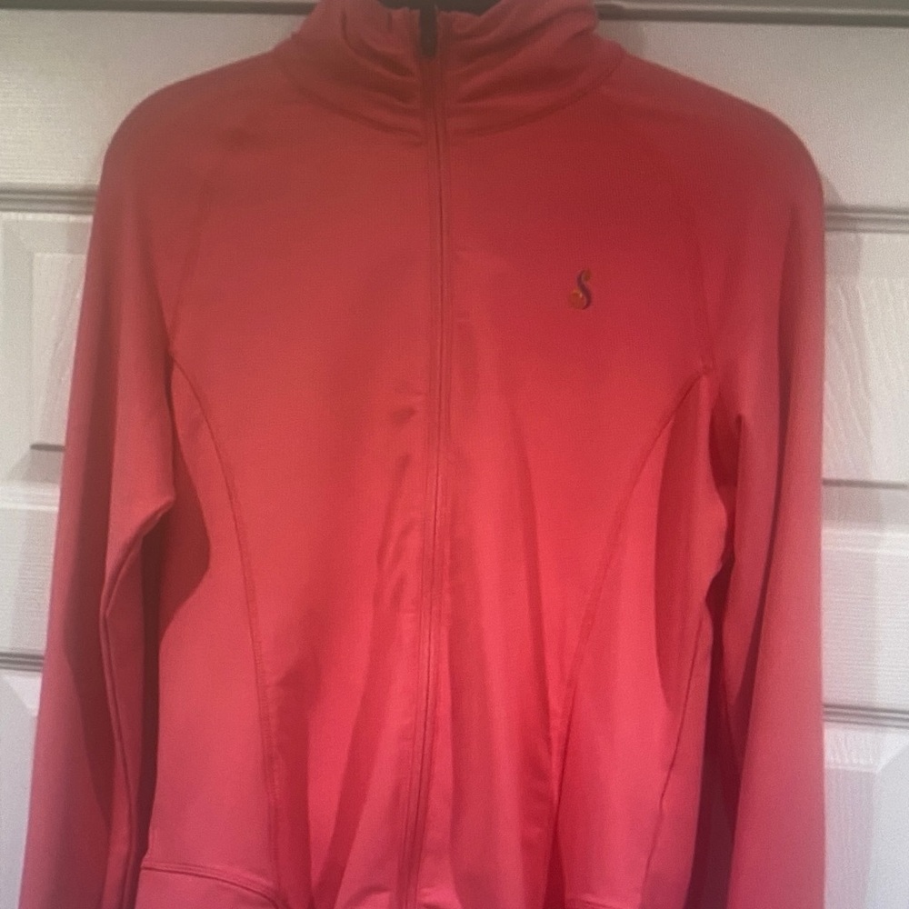 Peter Millar Coral Pink Full-Zip Jacket